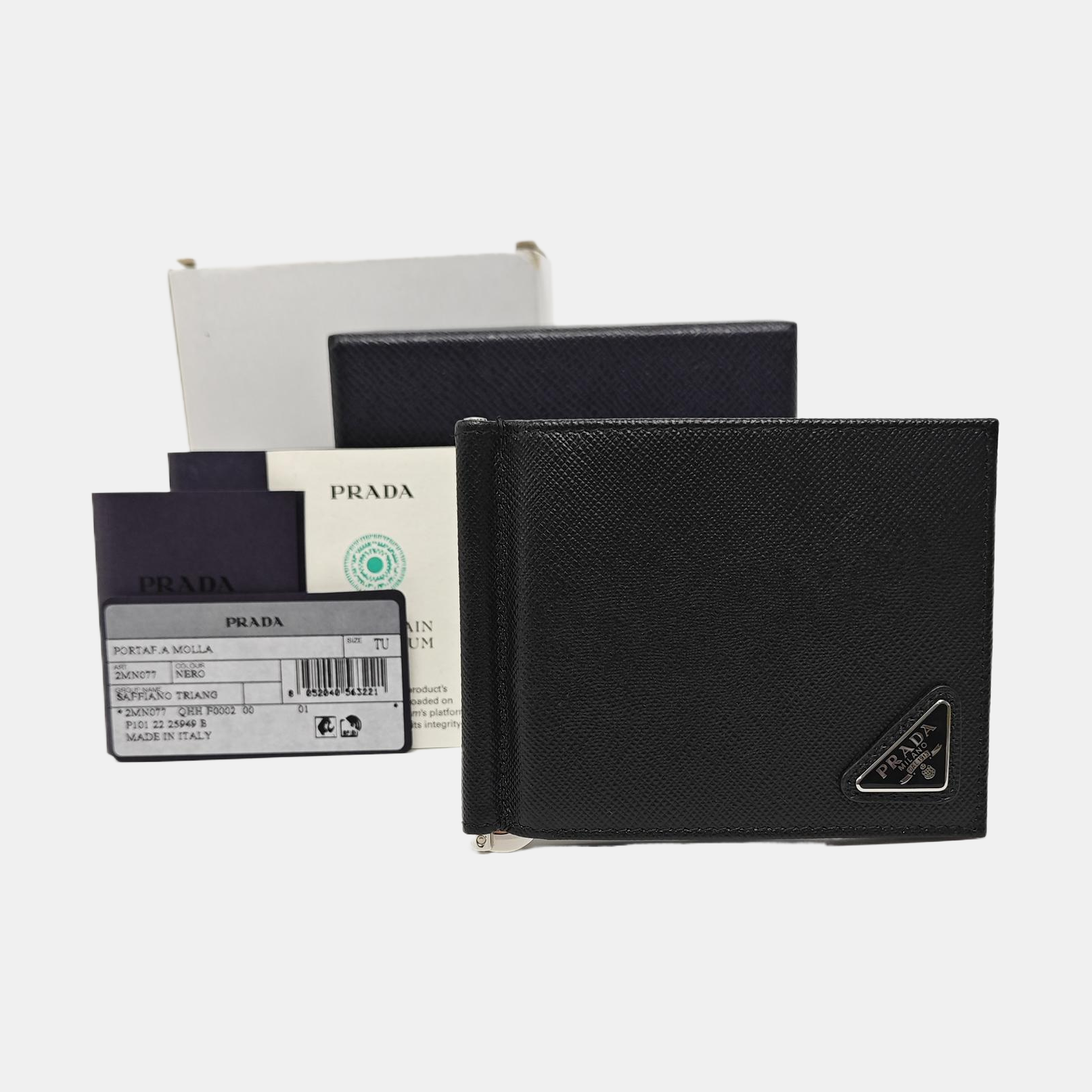 Saffiano Calfskin Wallet Black