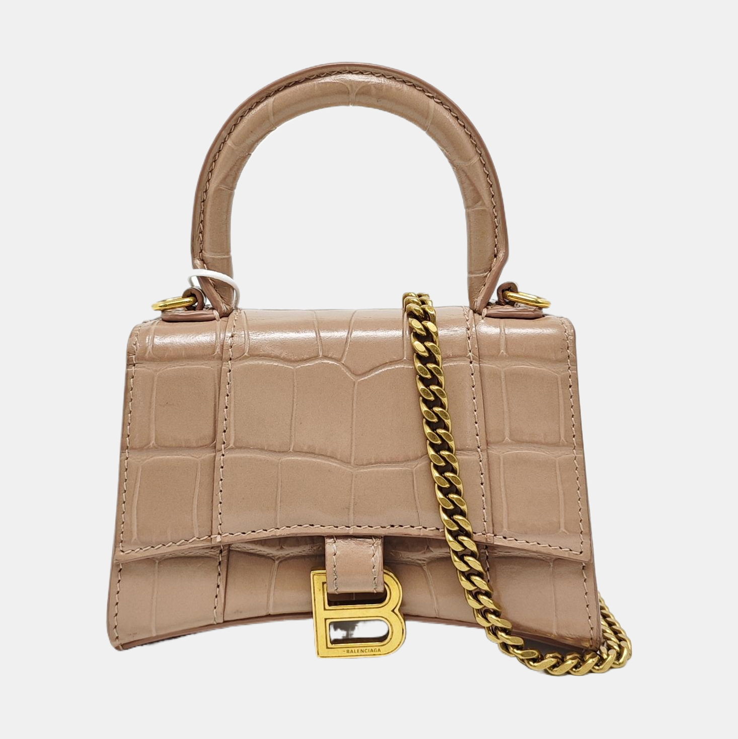 Hourglass Mini Calfskin Pink