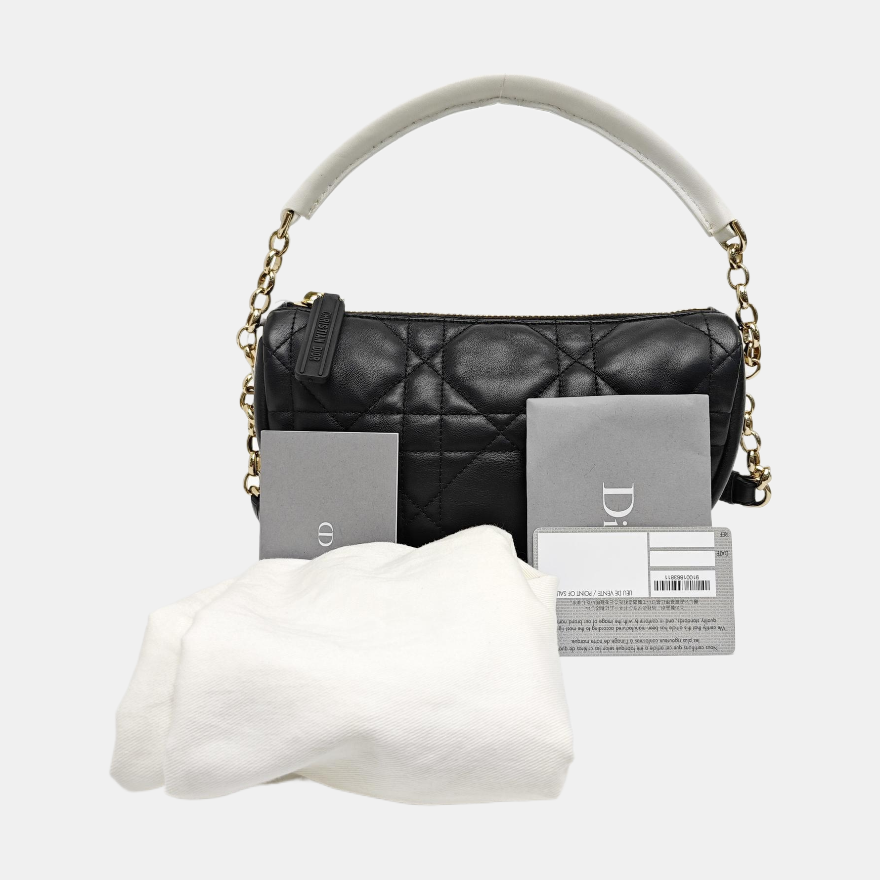 Dior Vibe Hobo Quilted Lambskin Black