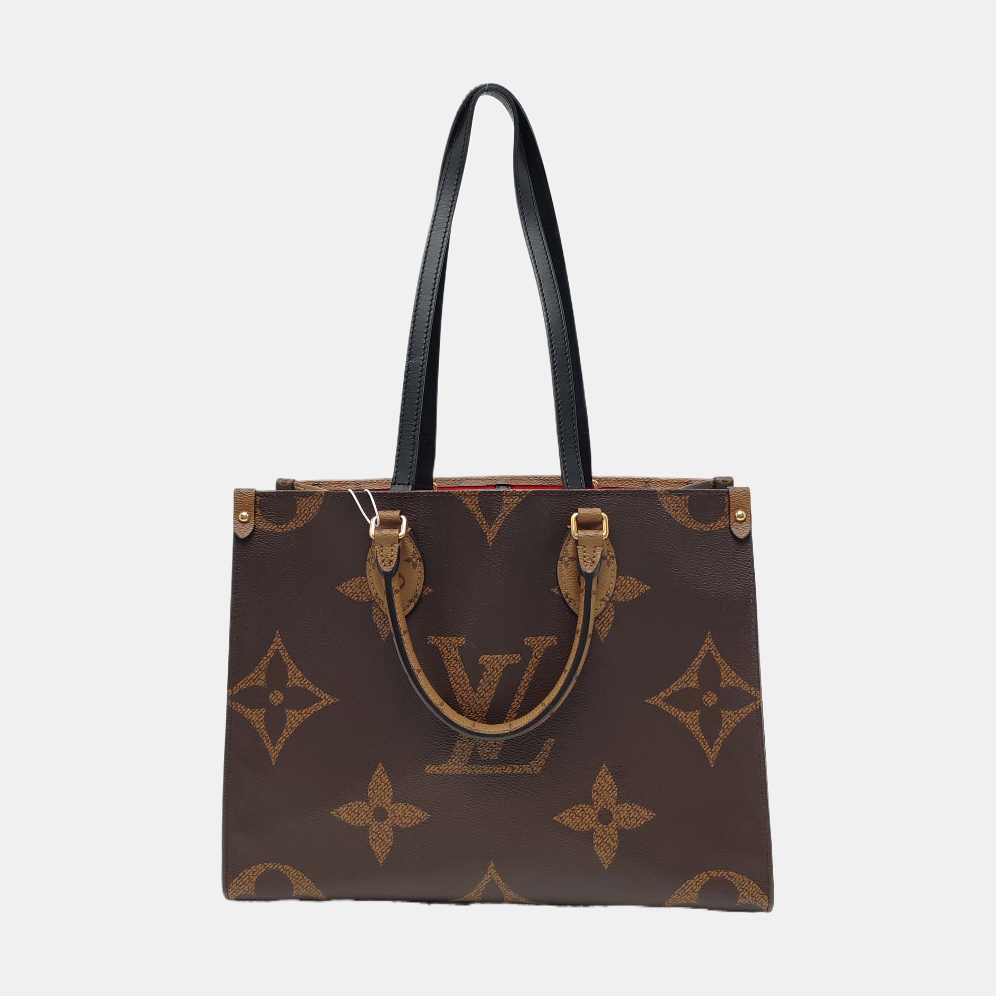 ONTHEGO MM Monogram Coated Canvas Brown