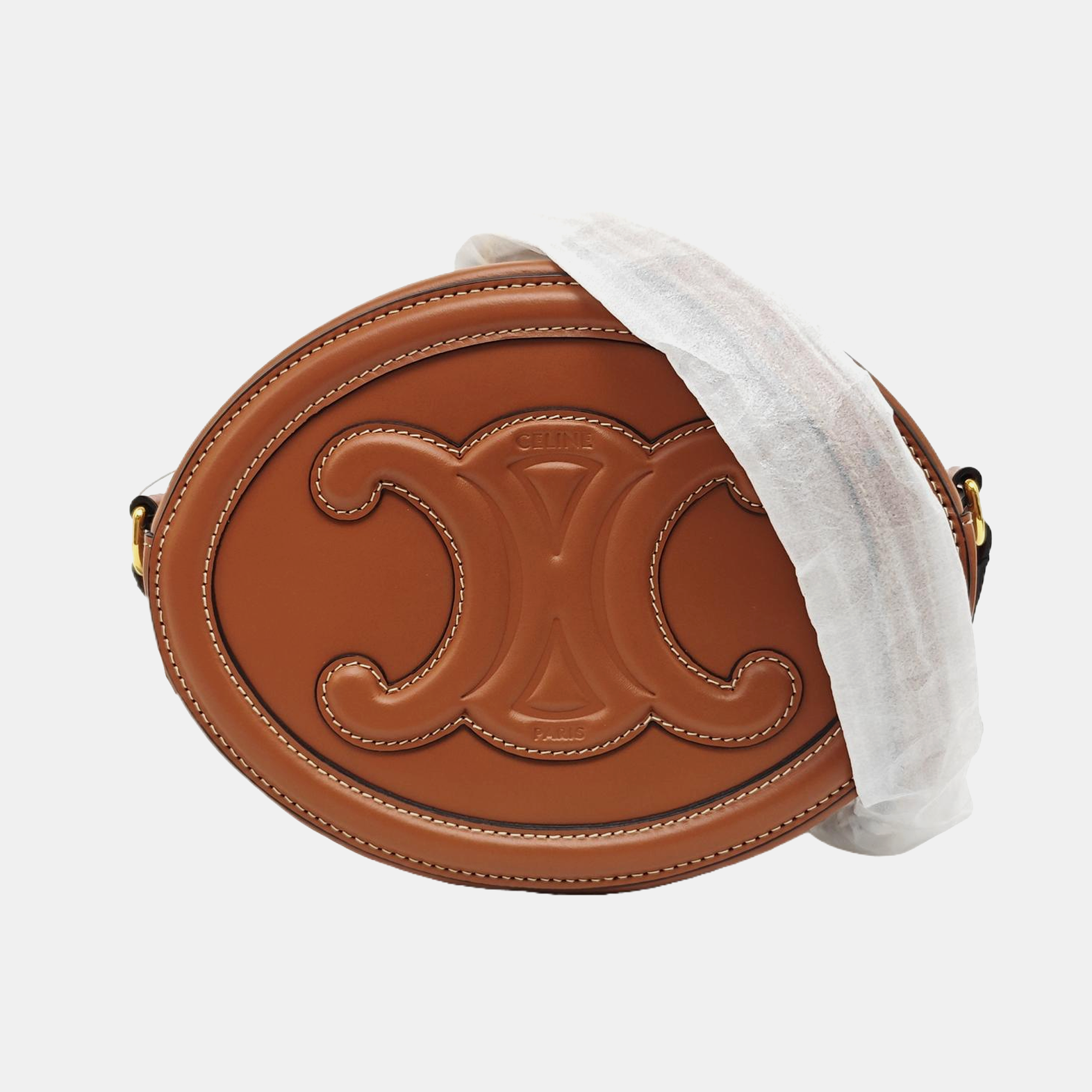 TRIOMPHE Small Calfskin Brown
