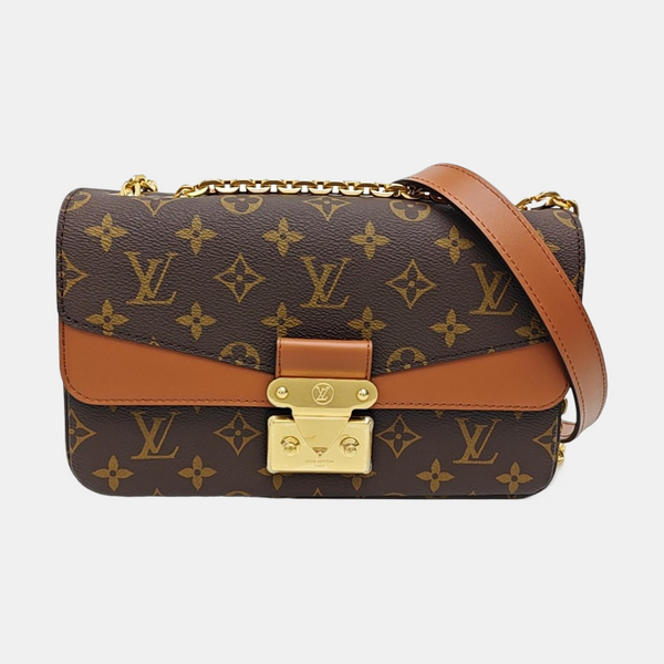 MARCEAU Monogram Coated Canvas Brown