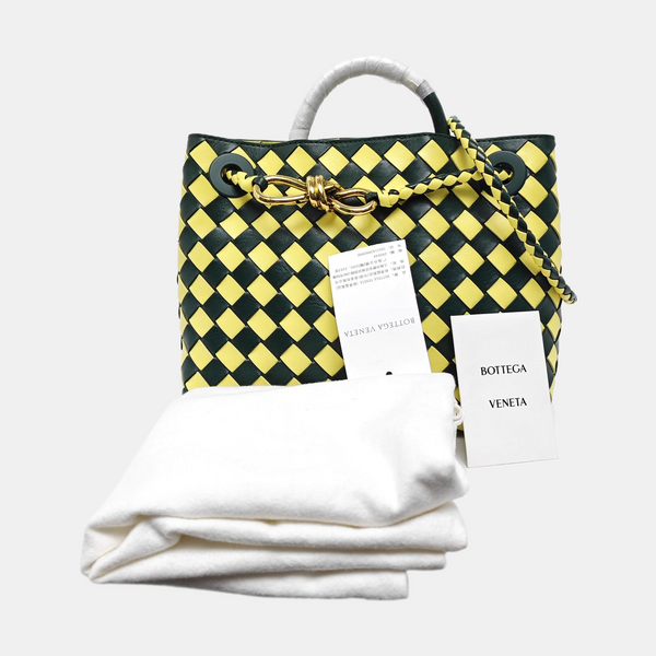 Authenticated pre-owned  Andiamo Small Calfskin Multicolor - Tote Bag at Looply