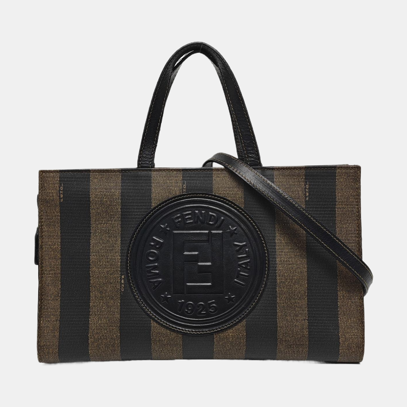 Coated Canvas Shoulder Bag Multicolor