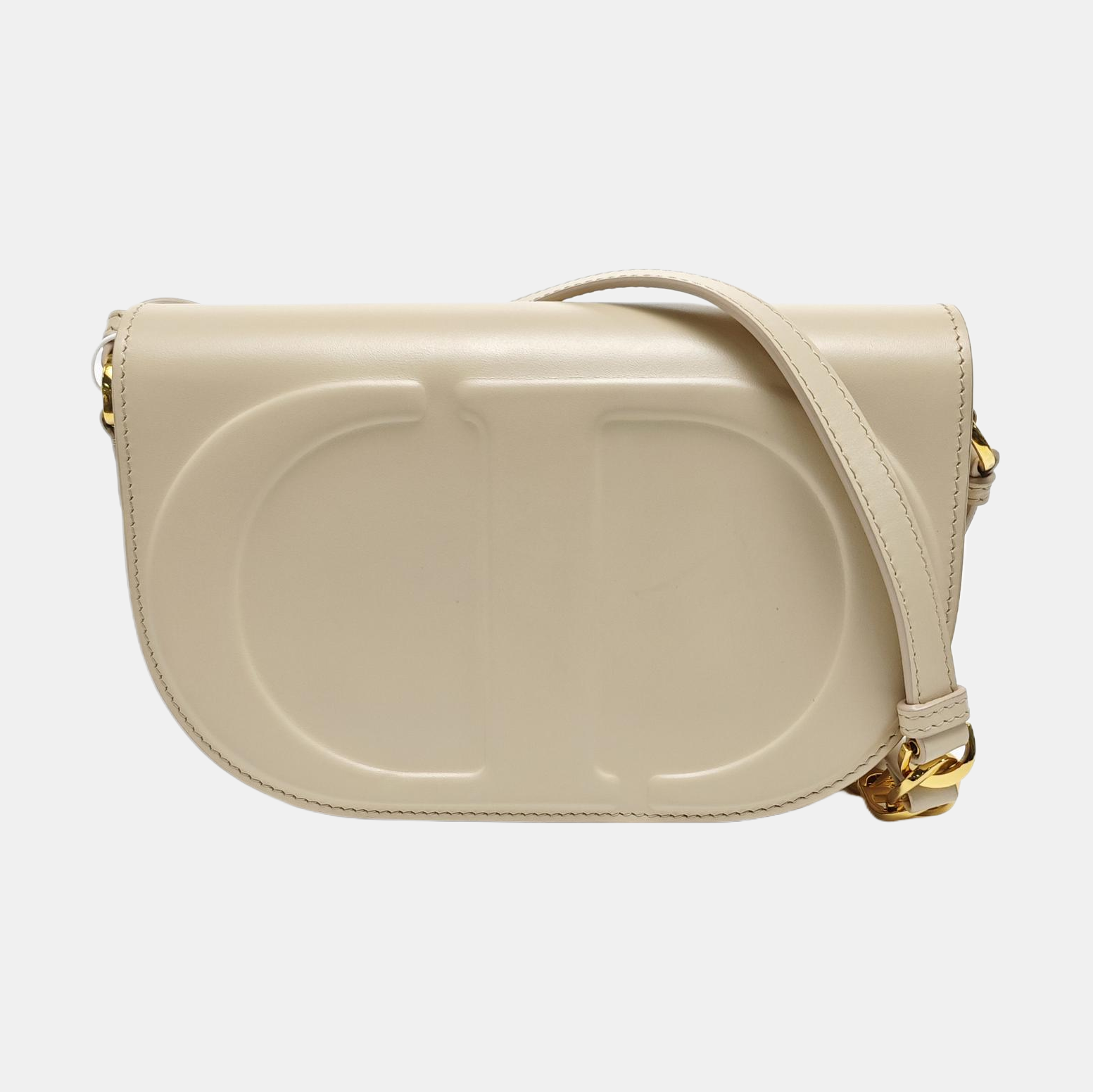 Calfskin Crossbody Bag Beige