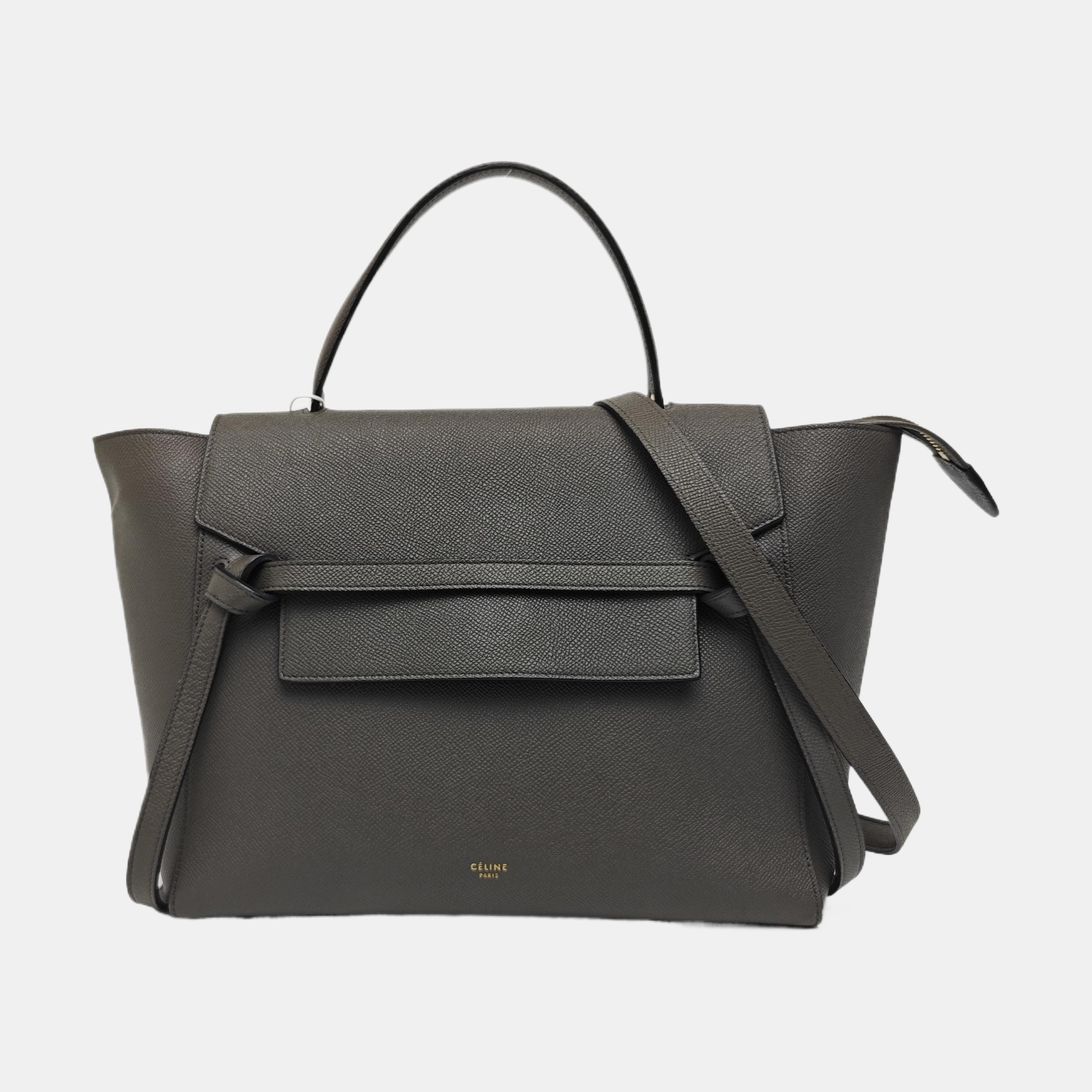 BELT Mini Calfskin Gray