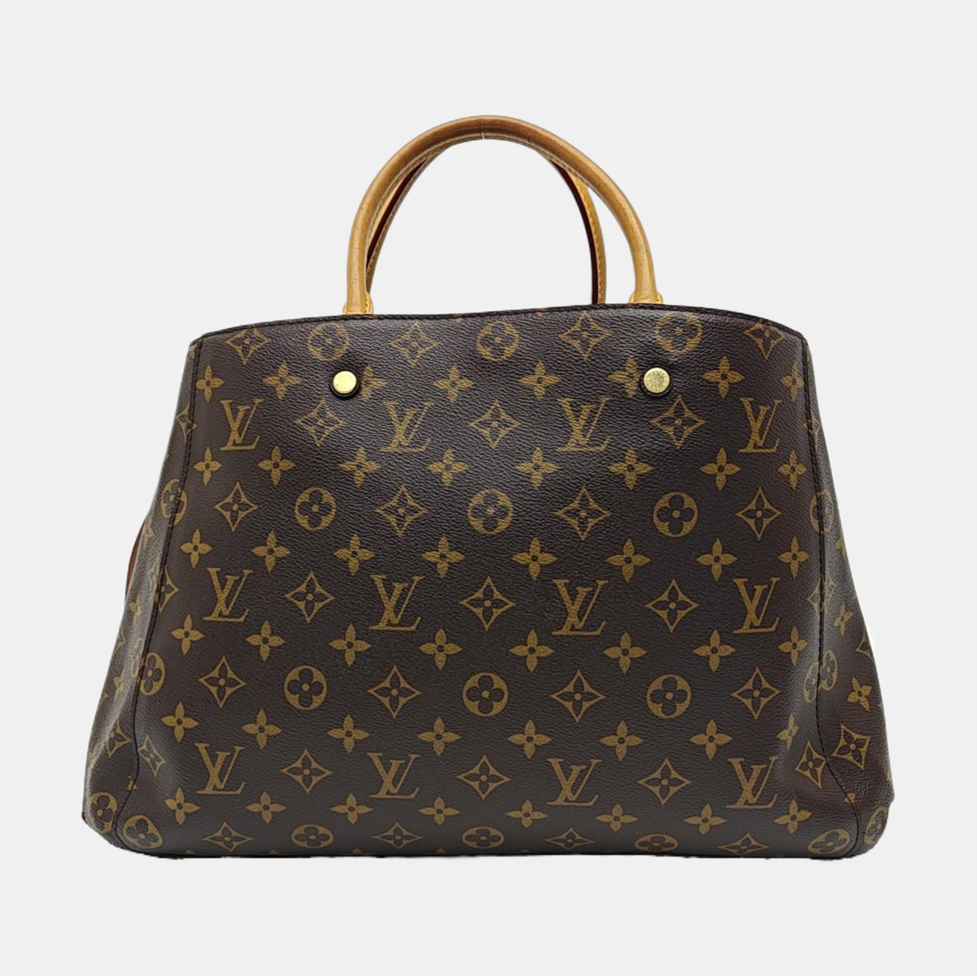MONTAIGNE Monogram Coated Canvas Brown