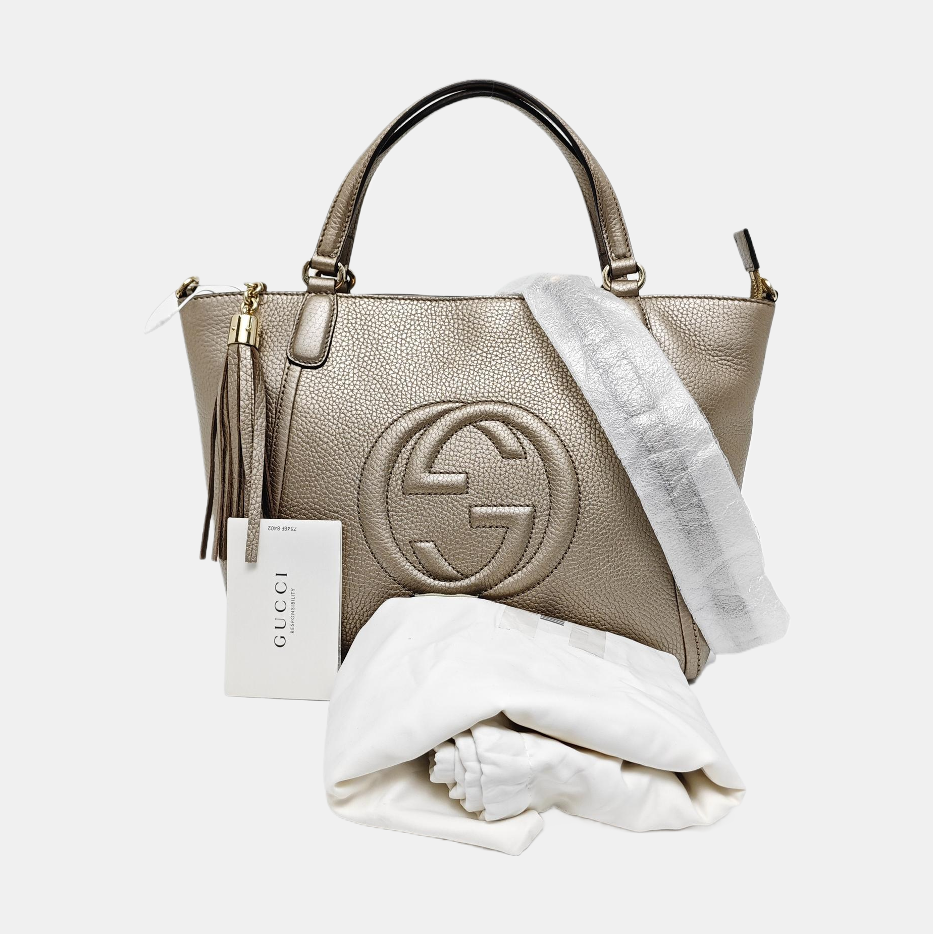 Soho Small Quilted Calfskin Beige