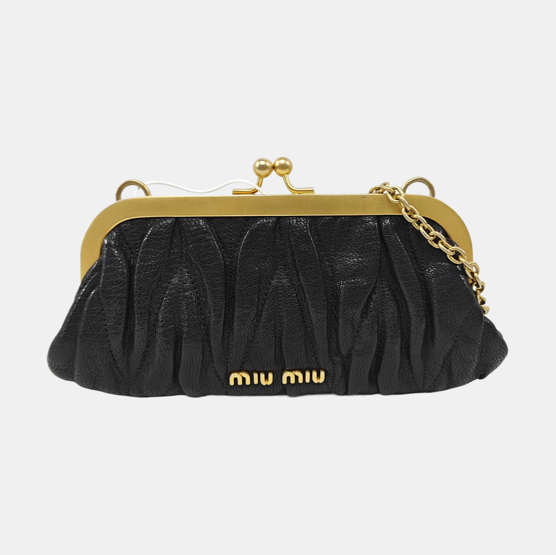 Quilted Calfskin Shoulder Bag Black