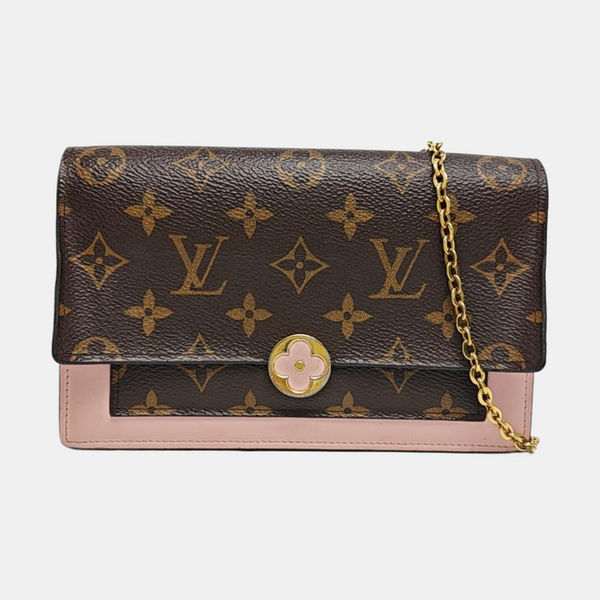 FLORE Monogram Coated Canvas Brown