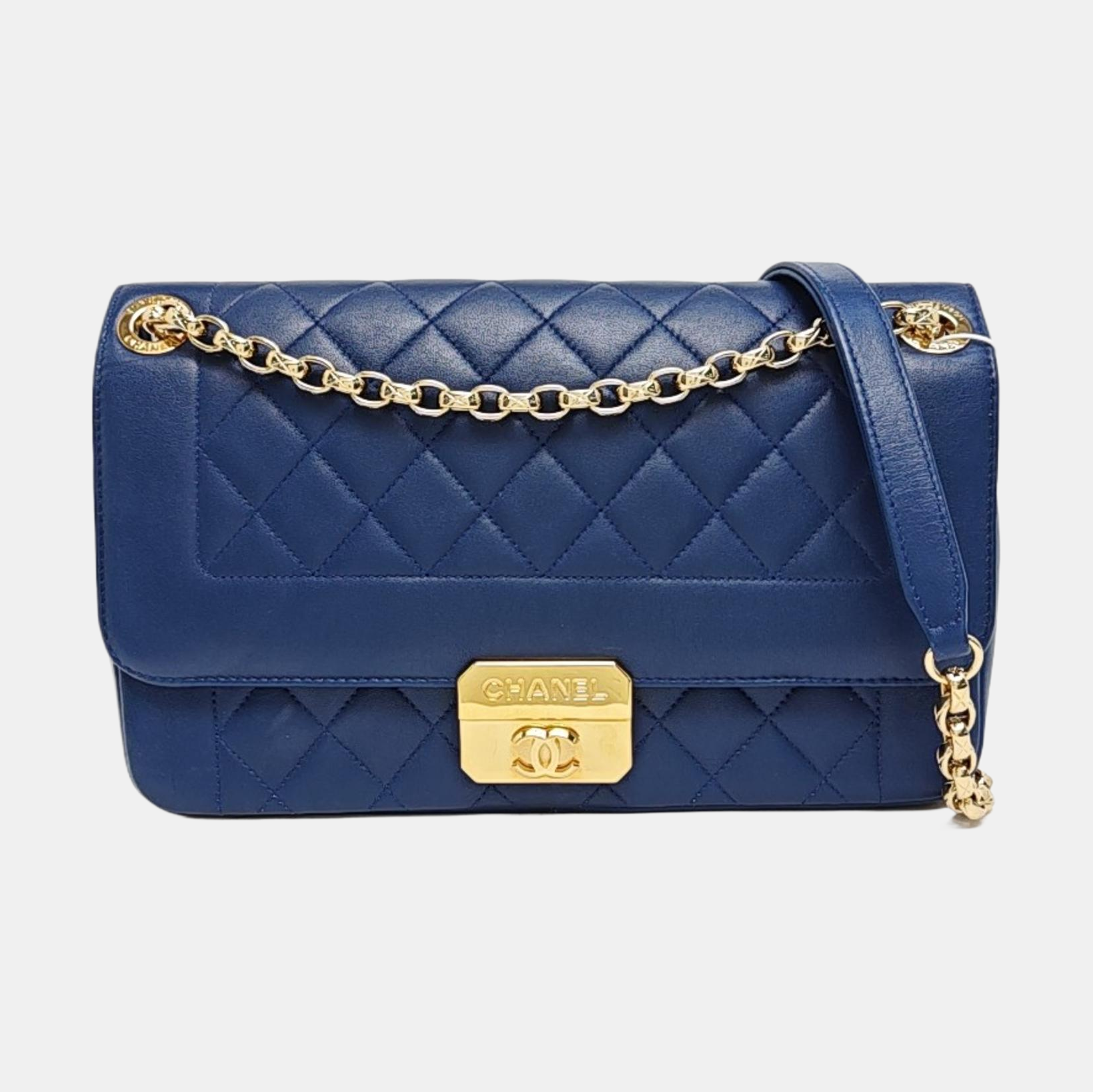 Quilted Lambskin Blue