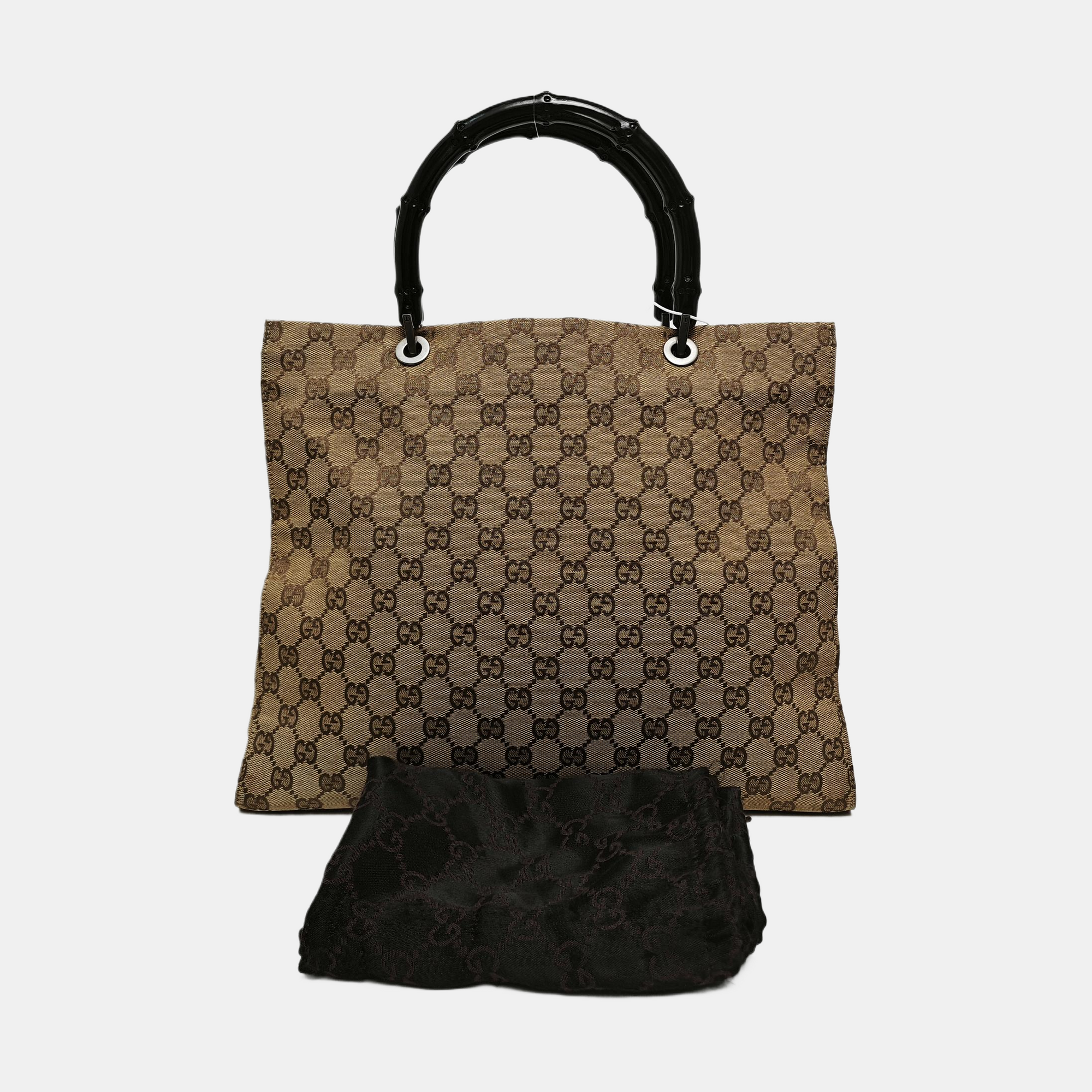 Monogram Canvas Tote Bag Brown