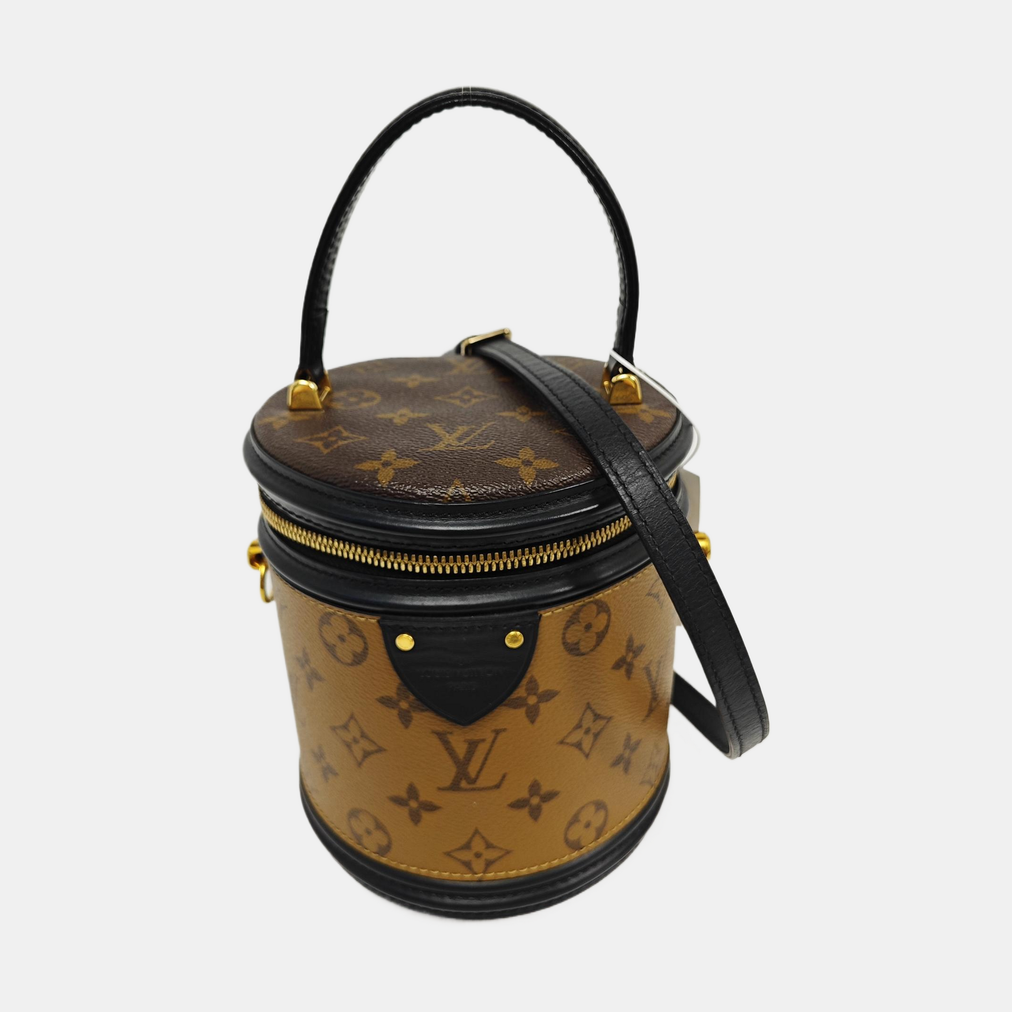 CANNES PM Monogram Coated Canvas Brown