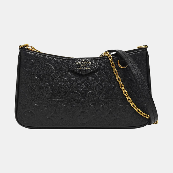 EASY POUCH ON STRAP Monogram Calfskin Black