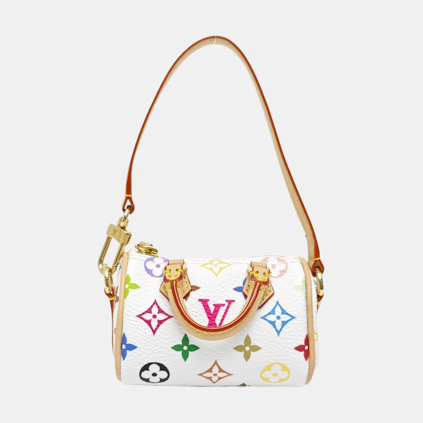 LV × TM SPEEDY Monogram Coated Canvas White