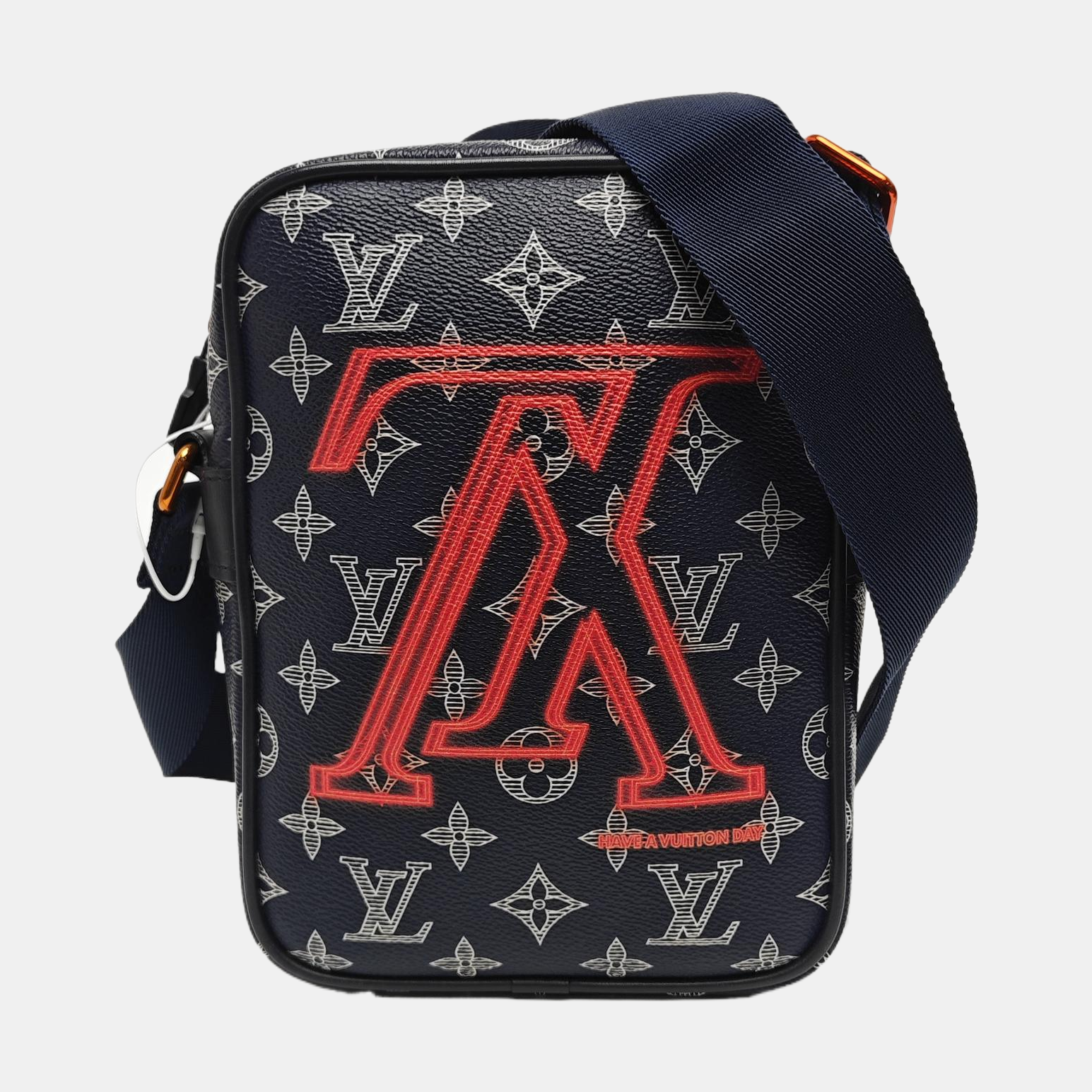 DANUBE PM Monogram Coated Canvas Blue