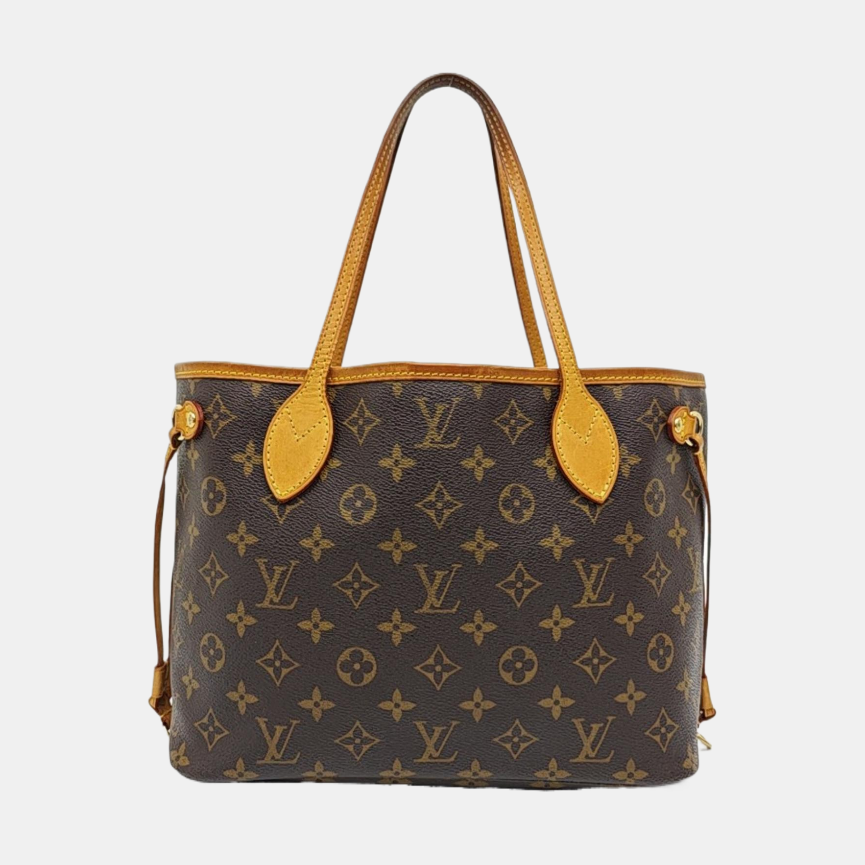 NEVERFULL PM Monogram Coated Canvas Brown