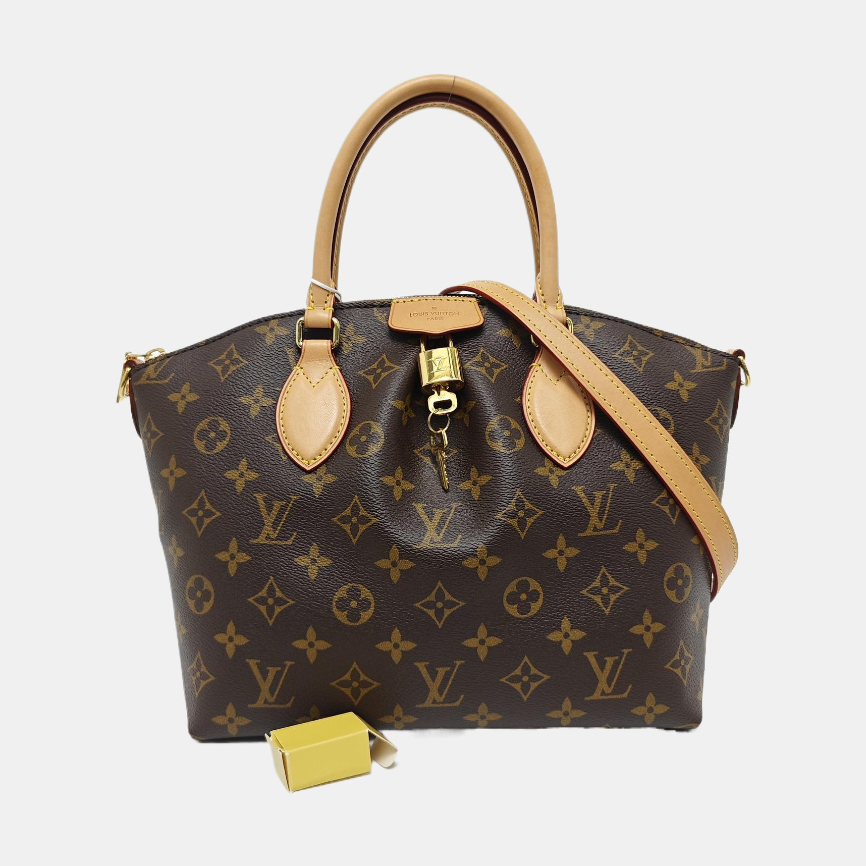 BOETIE PM Monogram Coated Canvas Brown