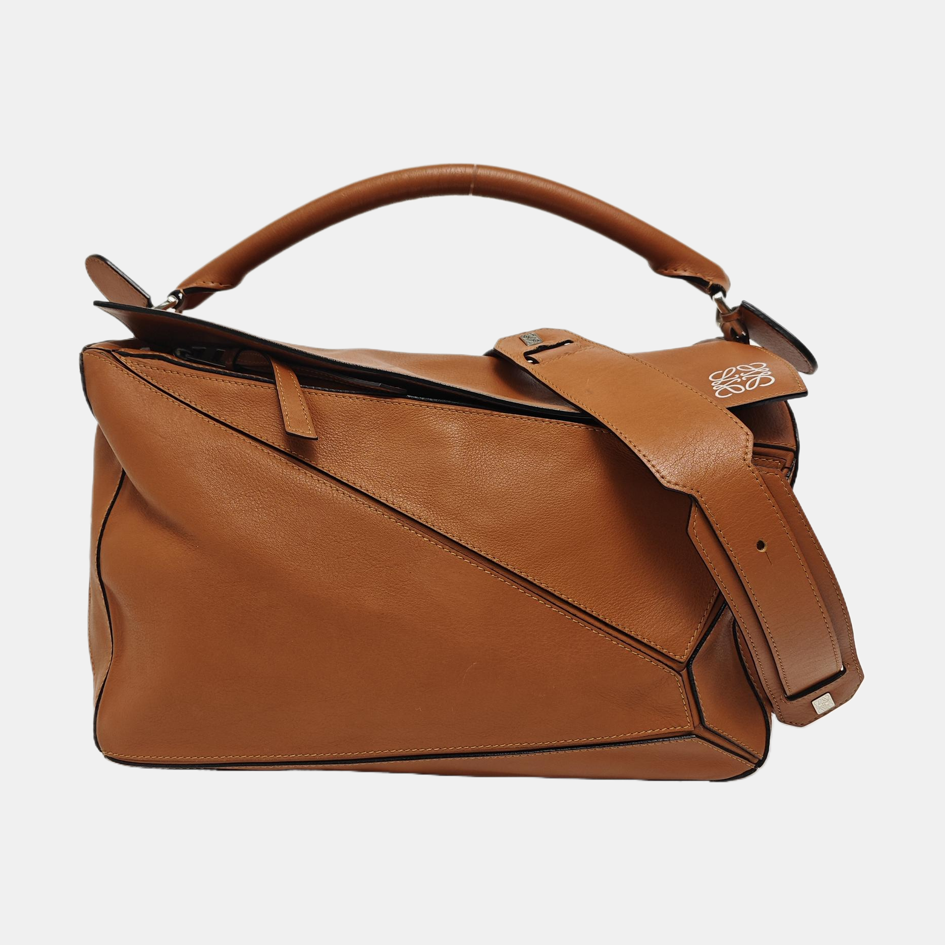 Puzzle Large Calfskin Brown