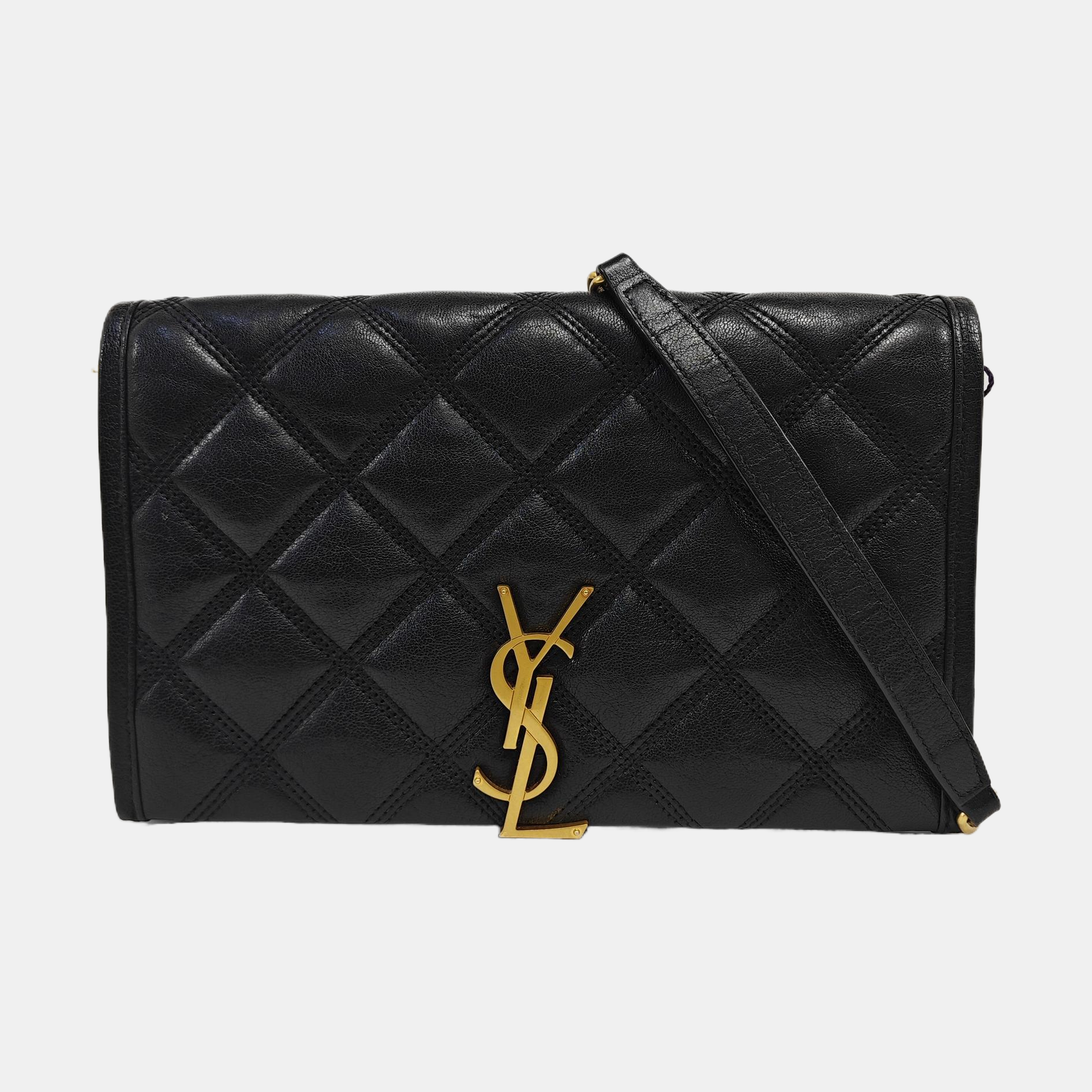 BECKY Quilted Calfskin Black