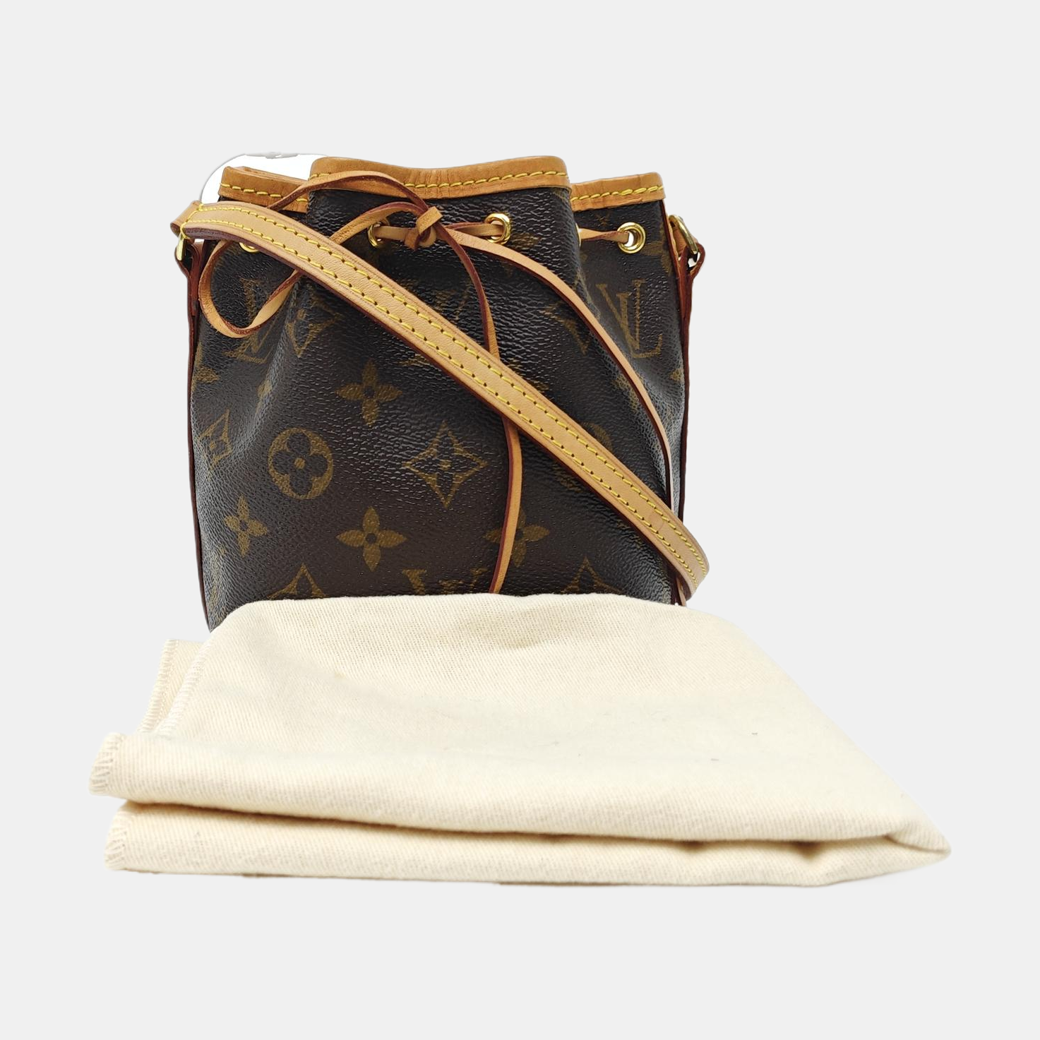 NÉONOÉ Nano Monogram Coated Canvas Brown