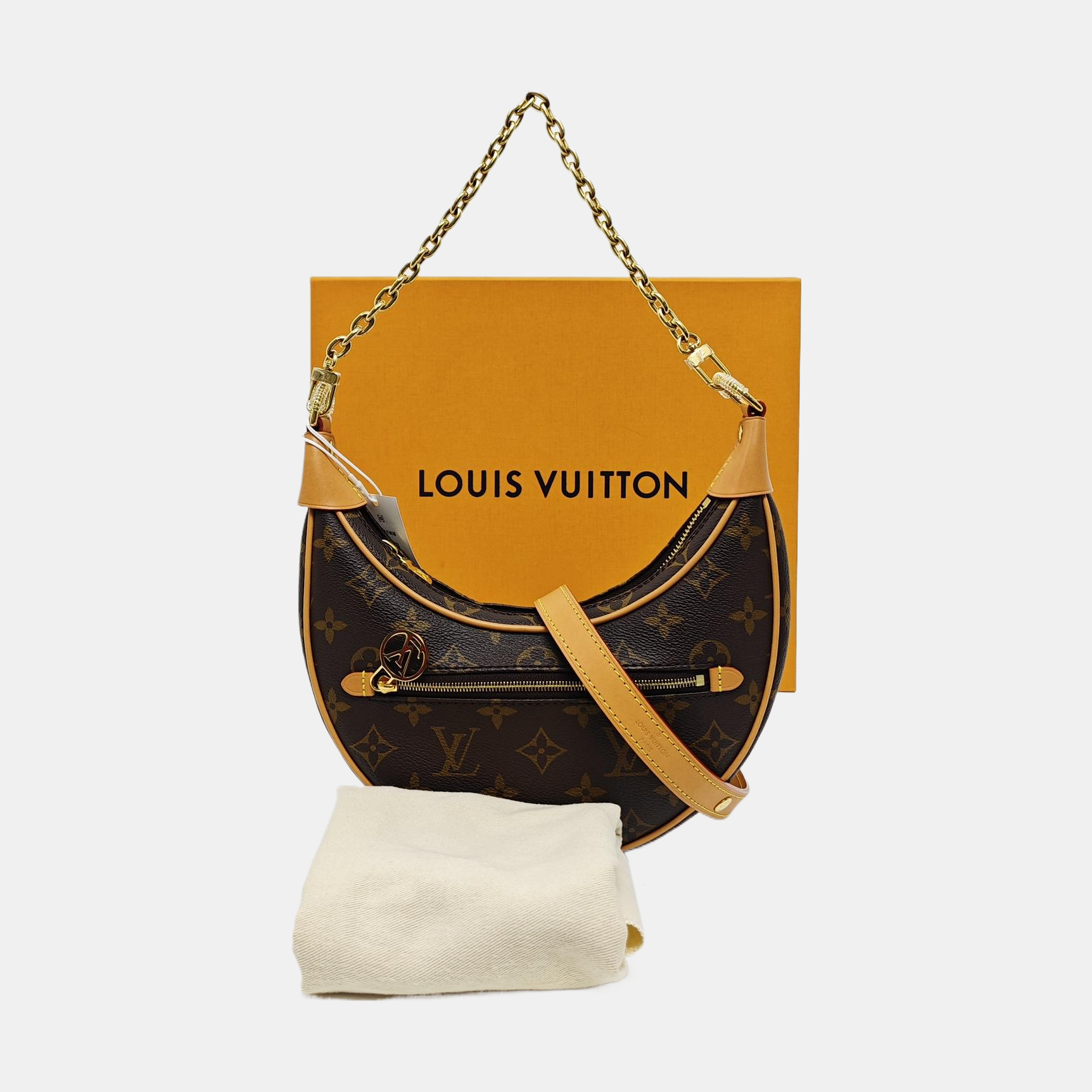 LOOP Monogram Coated Canvas Brown