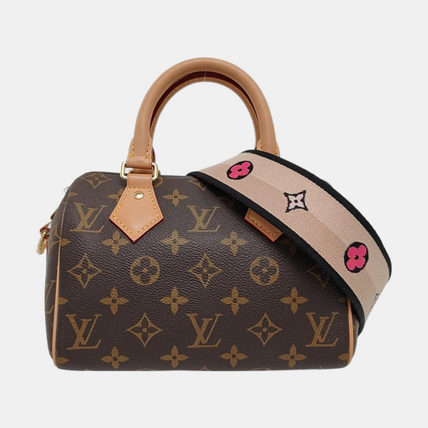 SPEEDY 20 Monogram Coated Canvas Brown