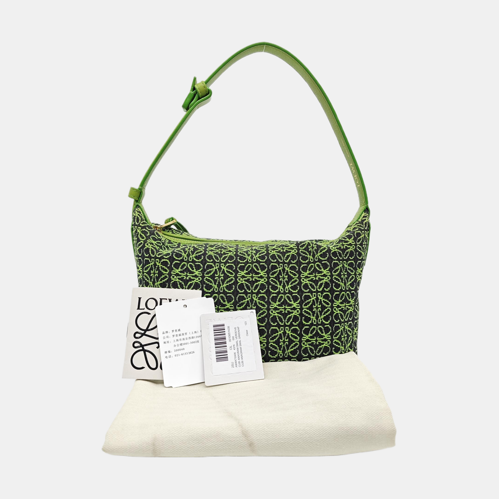 Monogram Canvas Top Handle Bag Green