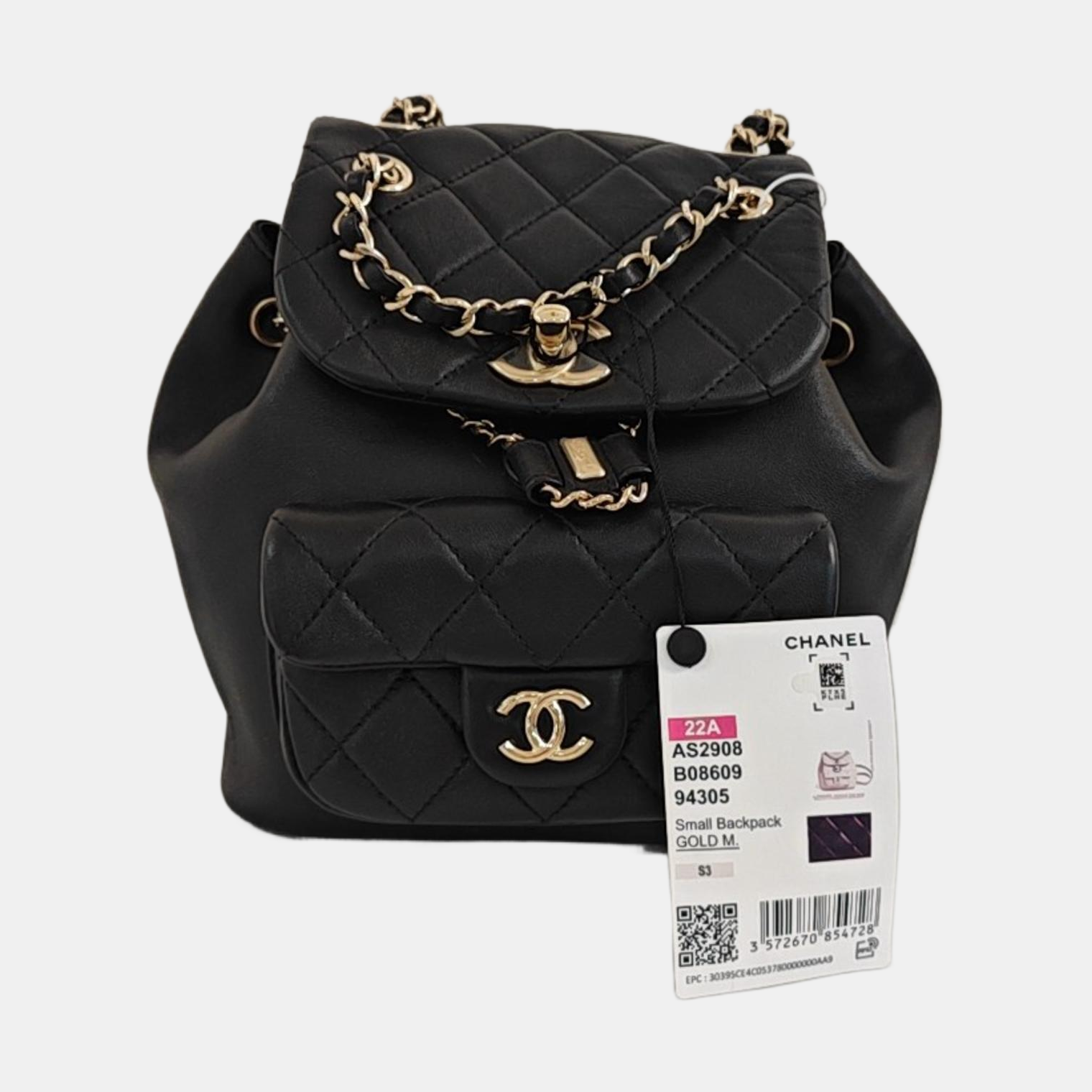 DUMA Quilted Lambskin Black