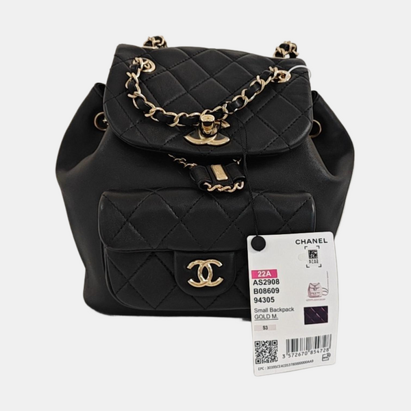 DUMA Quilted Lambskin Black