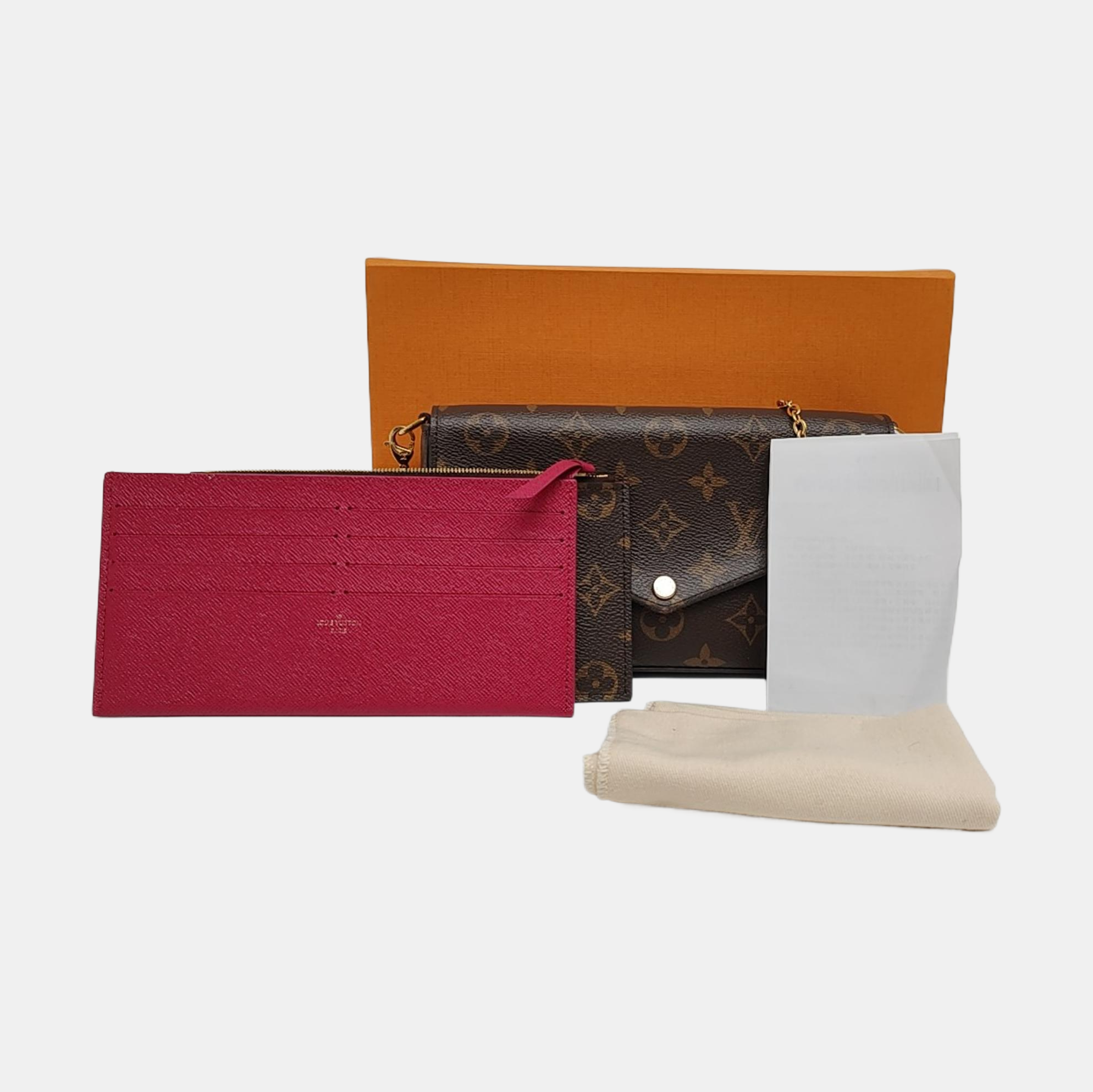 FÉLICIE Monogram Coated Canvas Brown