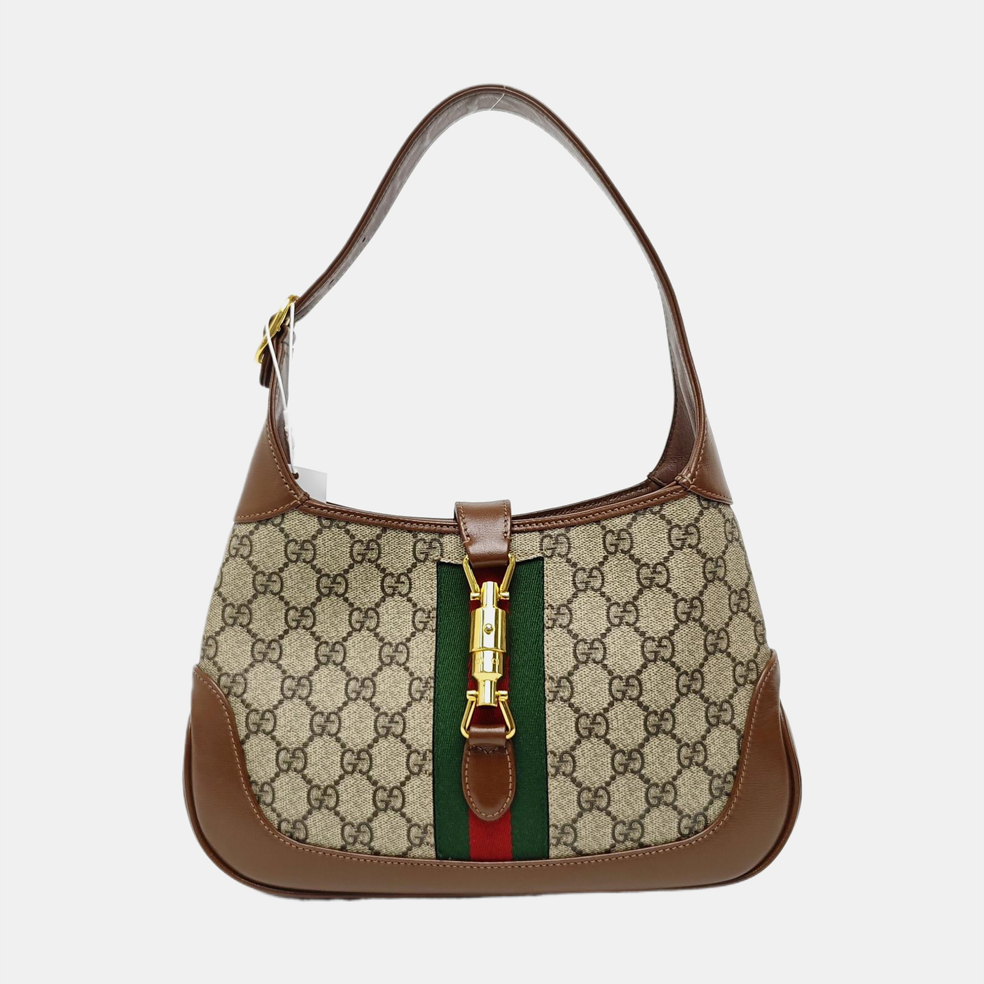 Jackie 1961 Small Monogram Coated Canvas Beige