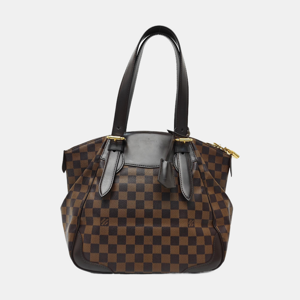 VERONA MM Damier Ebene Coated Canvas Brown