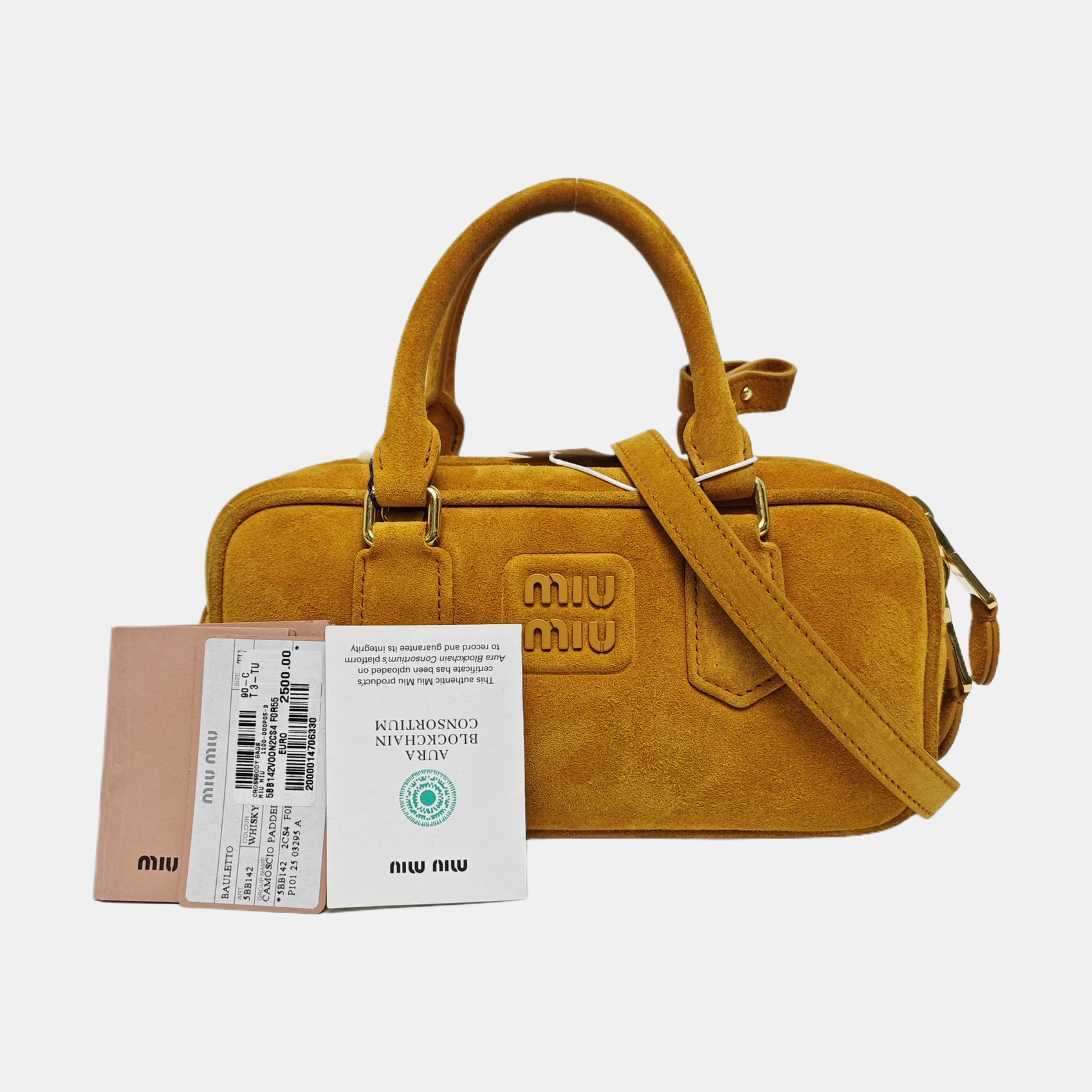 Arcadie Small Suede Yellow