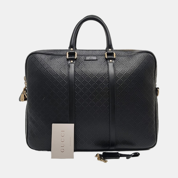 Calfskin Top Handle Bag Black