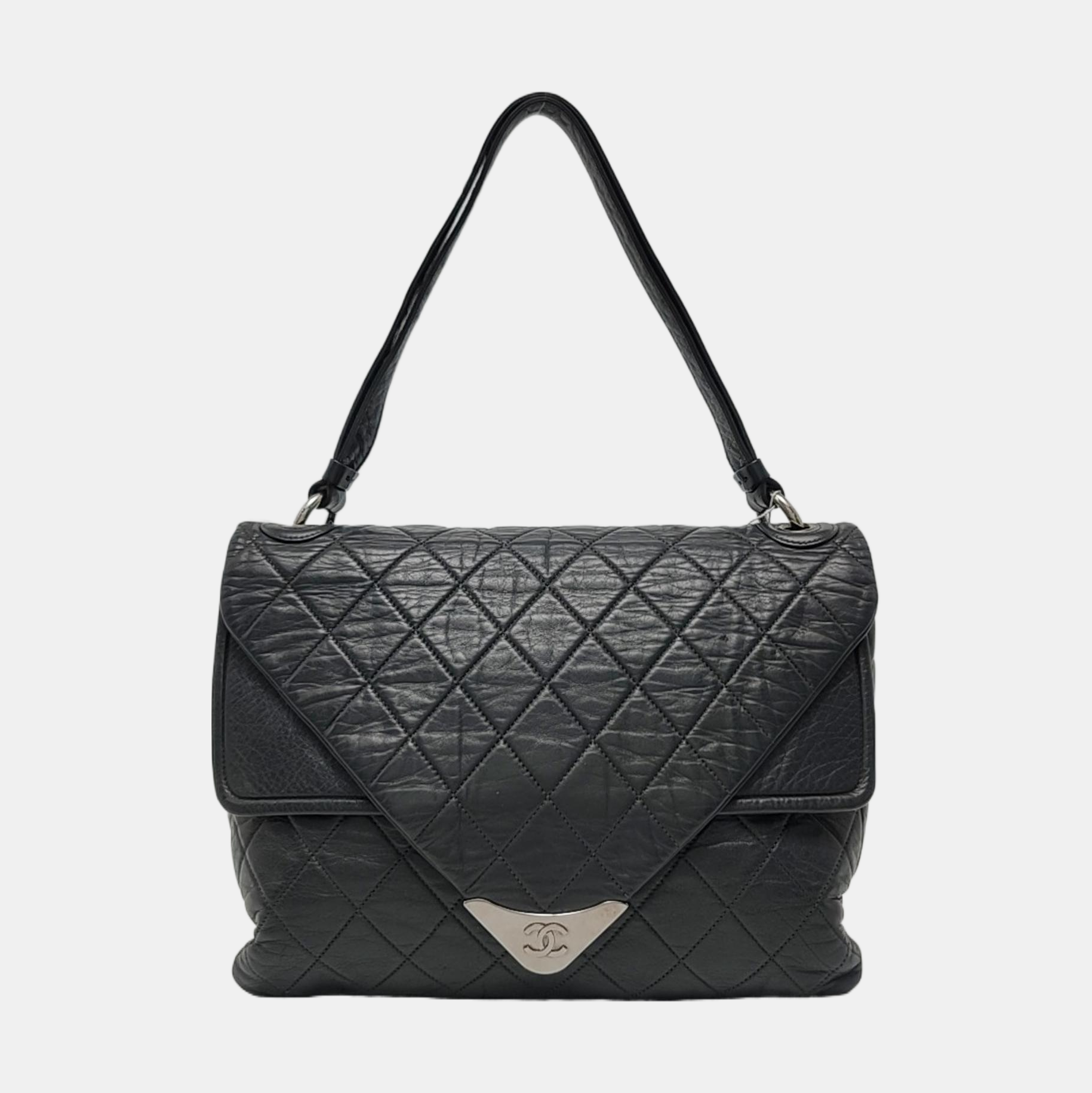 Quilted Lambskin Gray