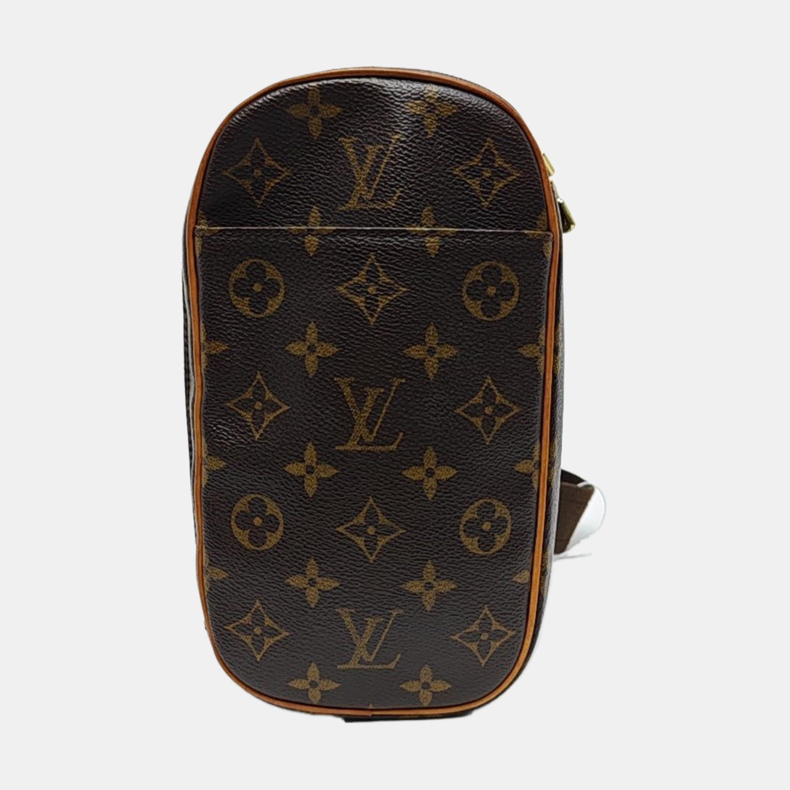 GANGE Monogram Coated Canvas Brown