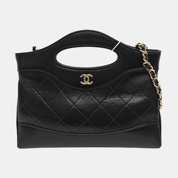 CHANEL 31 Nano Quilted Calfskin Black