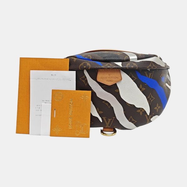 BUMBAG Monogram Coated Canvas Brown