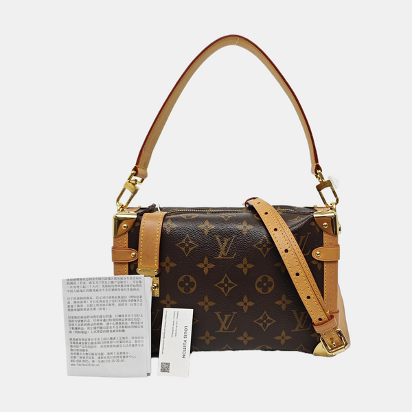 SIDE TRUNK MM Monogram Coated Canvas Brown