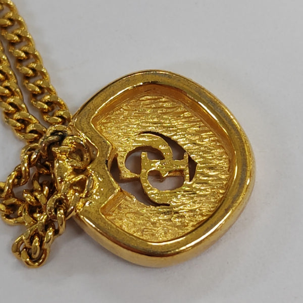 Petit CD Metal Gold Necklace