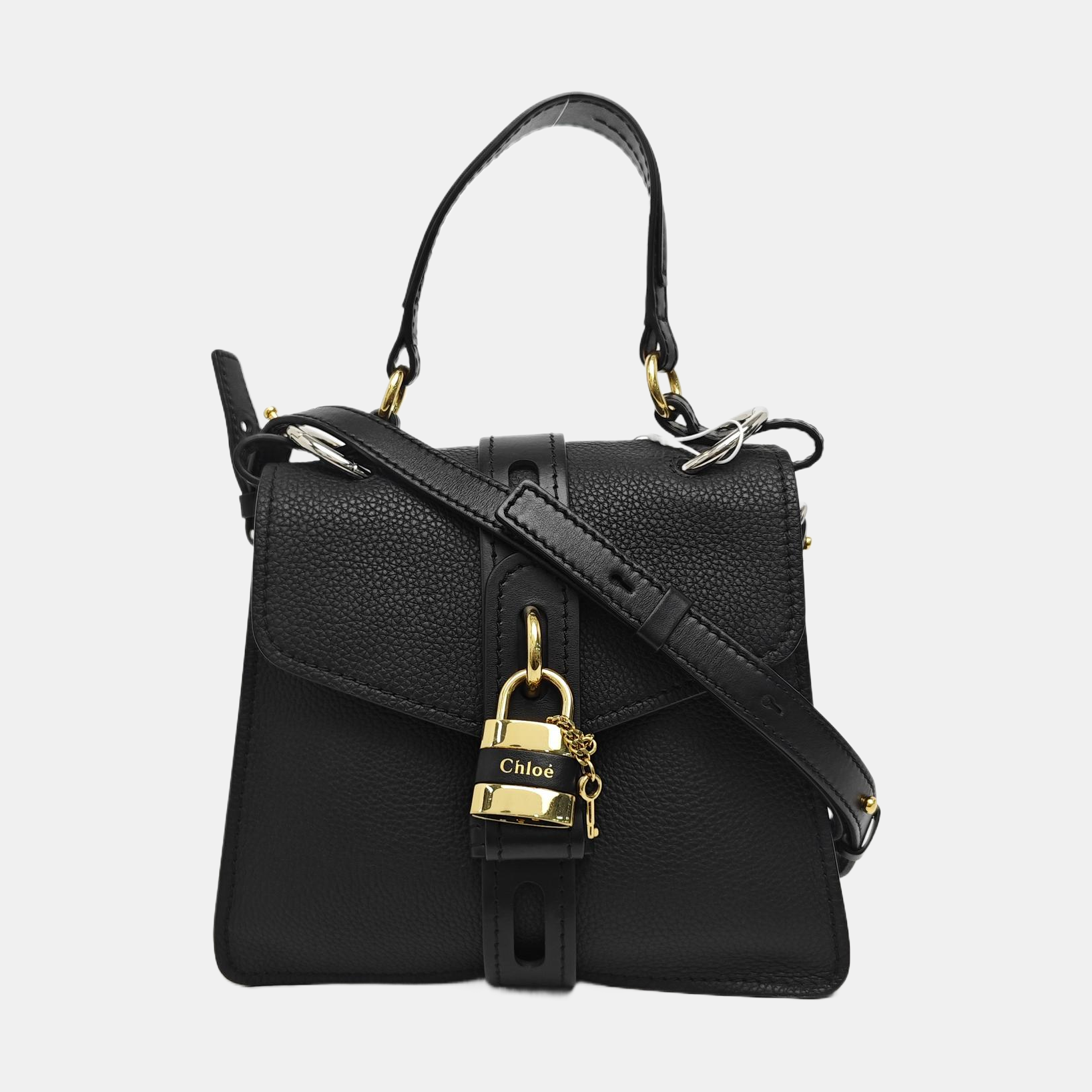 Aby Small Calfskin Black