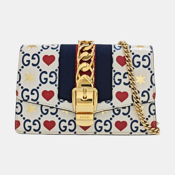 Sylvie Super Mini Calfskin White