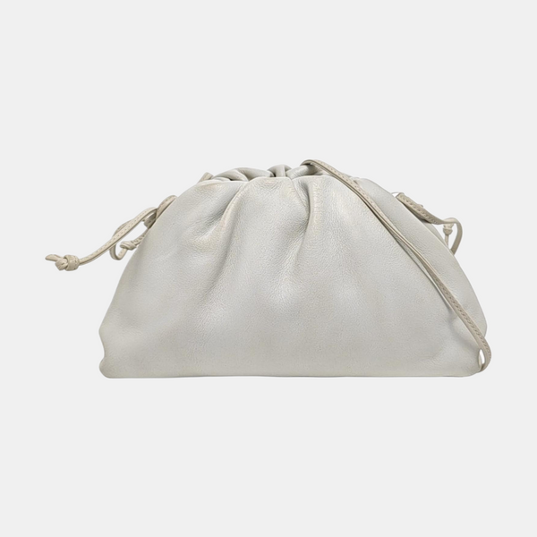 Authenticated pre-owned  The Pouch Mini Calfskin White - Shoulder Bag at Looply