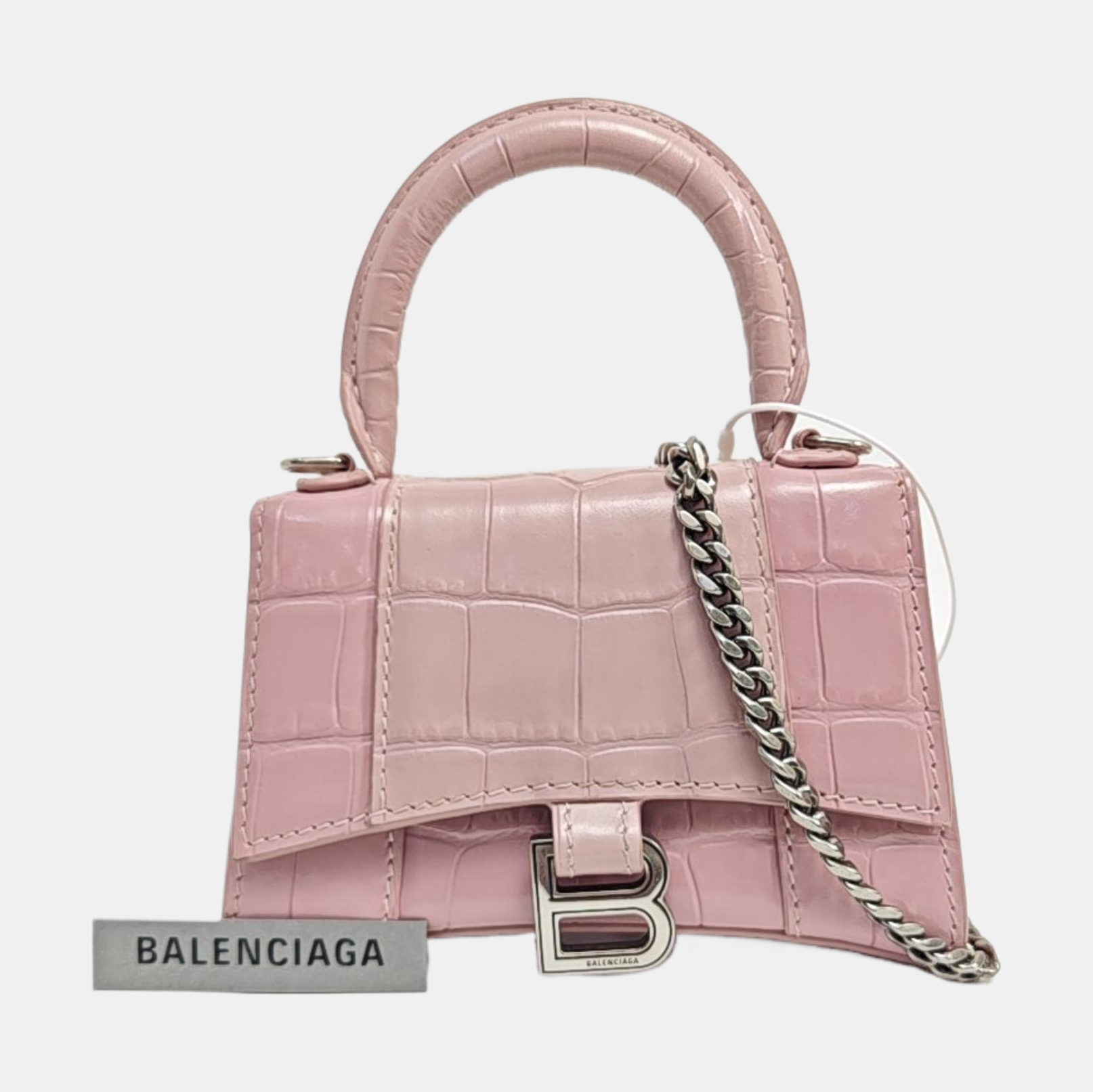 Hourglass Mini Calfskin Pink