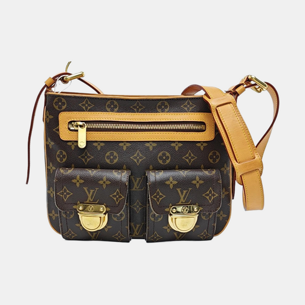 HUDSON GM Monogram Coated Canvas Brown