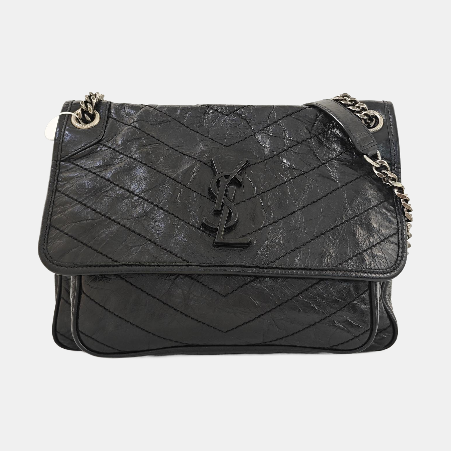 NIKI Medium Quilted Calfskin Black
