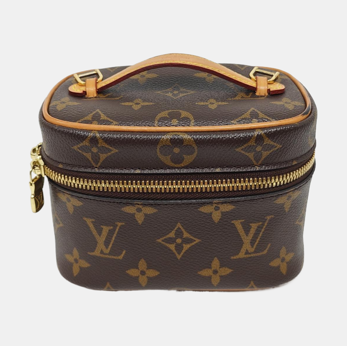 NICE Super Mini Monogram Coated Canvas Brown