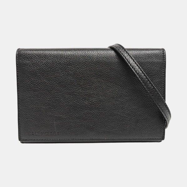 Calfskin Shoulder Bag Black
