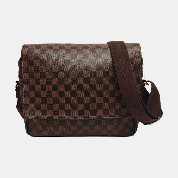 SHELTON MM Damier Ebene Coated Canvas Brown